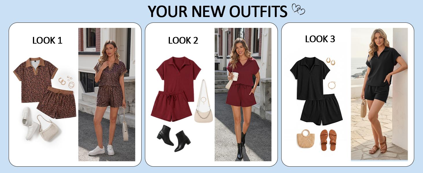 Yousify 2 Piece Sets for Women Cap Sleeve V Neck Lapel Tops and Drawstring Shorts Summer Casual Outfits Loungewear 2026 Womenswear Shortsleeve, 2 Piece Sets Women, Two Piece Sets,summeroutfits,vacationoutfits,bathingsuitwomenset,beachoutfits Yousify 2 Piece Sets for Women Cap Sleeve V Neck Lapel Tops and Drawstring Shorts Summer Casual Outfits Loungewear 2026 Womenswear Shortsleeve, 2 Piece Sets Women, Two Piece Sets,summeroutfits,vacationoutfits,bathingsuitwomenset,beachoutfits