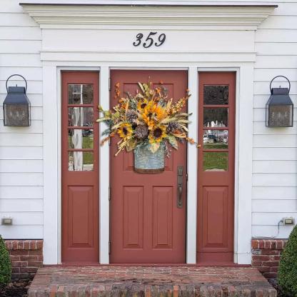 🍁Farmhouse Sunflower Door Wreath