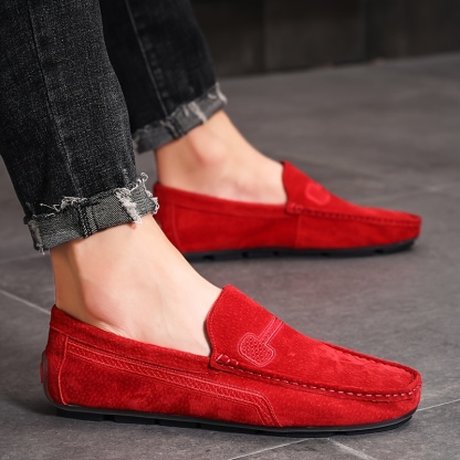 MEN��S COMFORTABLE SLIP-ON CASUAL SHOES-walkjoyful
