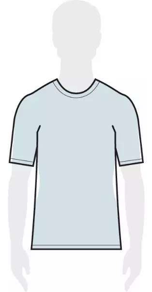 measurements men's relaxed shirt