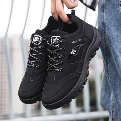 Men's Thickened Sole Elastic Collar Orthopedic Insole Comfortable Outdoor Shoes Casual Shoes-walkjoyful