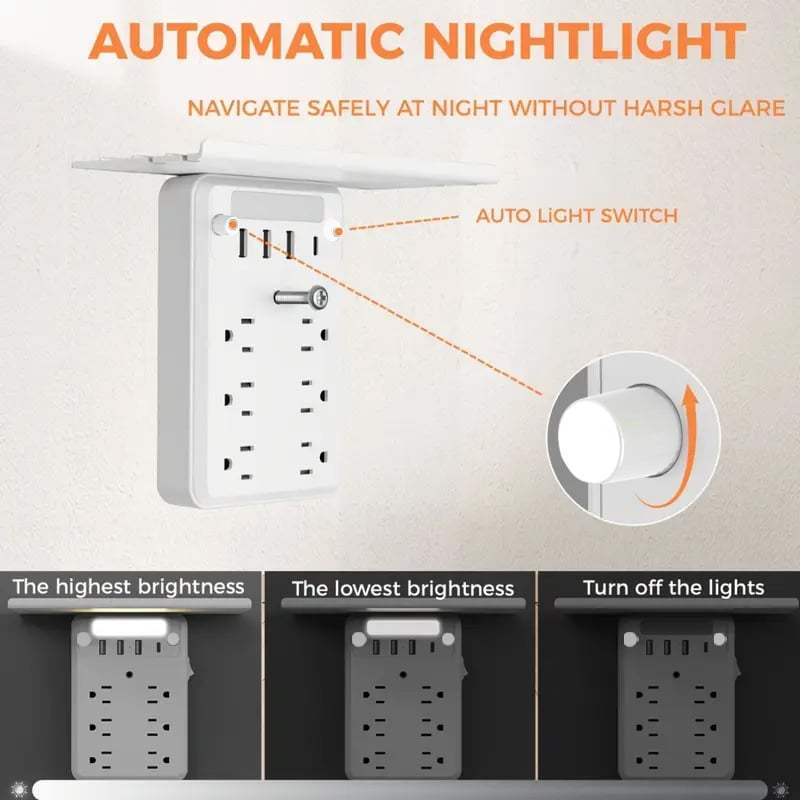 Wall Outlet Extender with Shelf Night(Buy 2 Free Shipping✈️)
