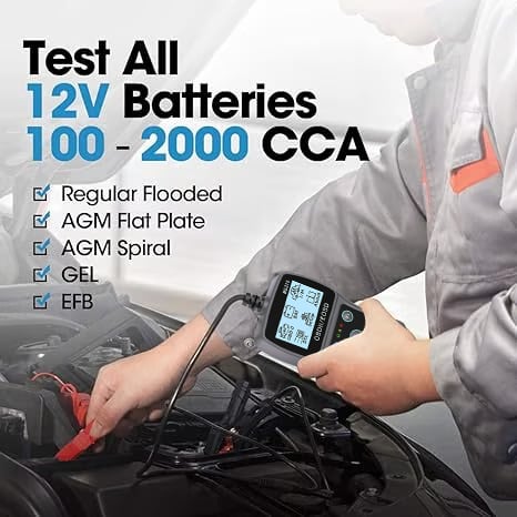 TOPDON  BT100 Car Battery Tester 12V Load Tester