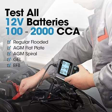 TOPDON BT100 Car Battery Tester 12V Load Tester