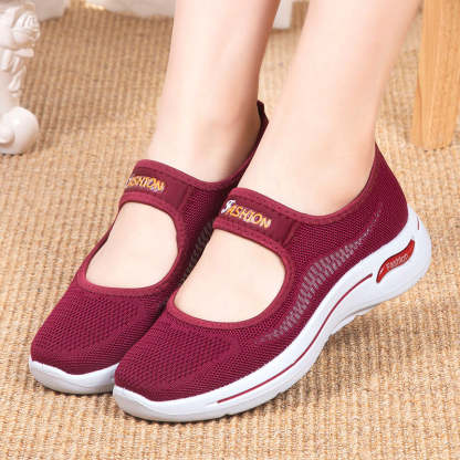 Fashion Hollow Casual Sport Shoes Women Comfort Light Running Women's Shoes Flat Loafers