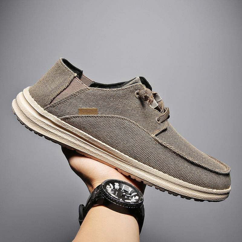 Men's Loafer Shoes Canvas Breathable Casual Slip On Sneakers