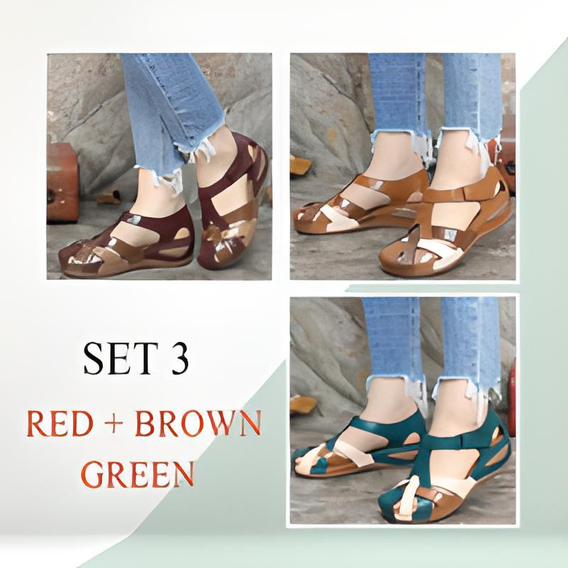 [#1 Trending 2022]PREMIUM Retro Arch Support Comfy Round Toe Sandals-burnzay