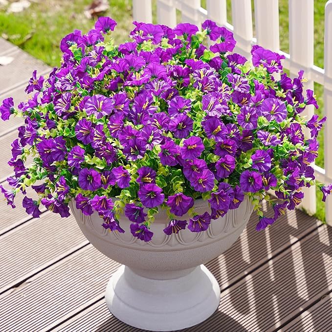🌸 Spring Summer Home Decoration - 🌿 Fake Silk Colorful Morning Glory