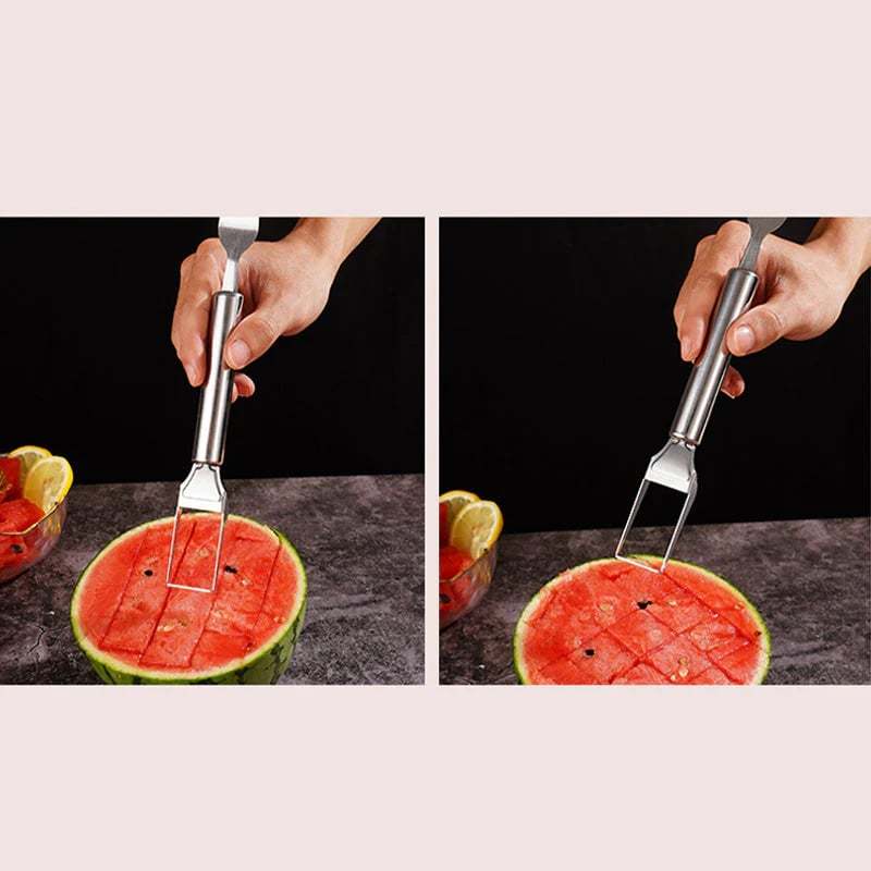 🍉 Effortless Fruit Prep-49% OFF-✨ 2-in-1 Fruit Cutter & Fork – For Quick and Easy Fruit Serving! 🍓