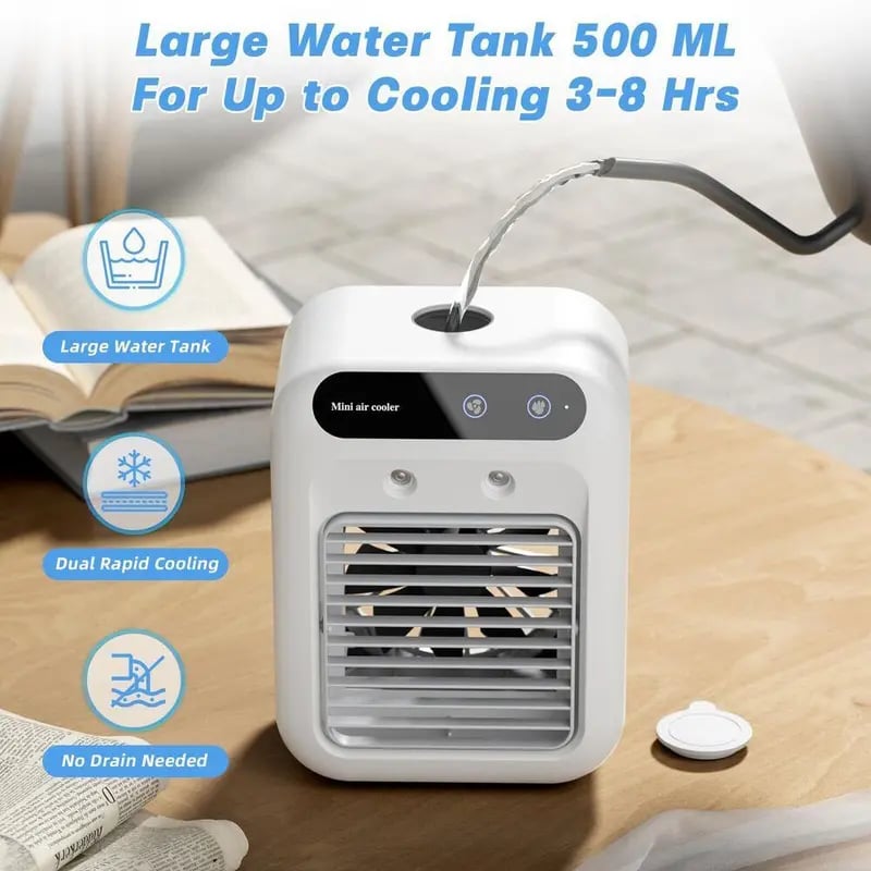 ❄️Portable Air Conditioners, 3-In-1 Cooling Fan with 2-Speed Mist Fan