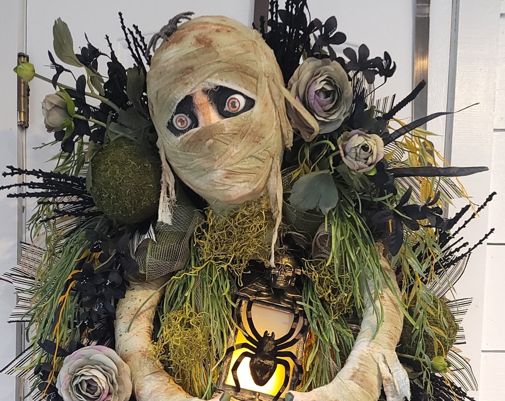 💀Mummy Halloween Wreath