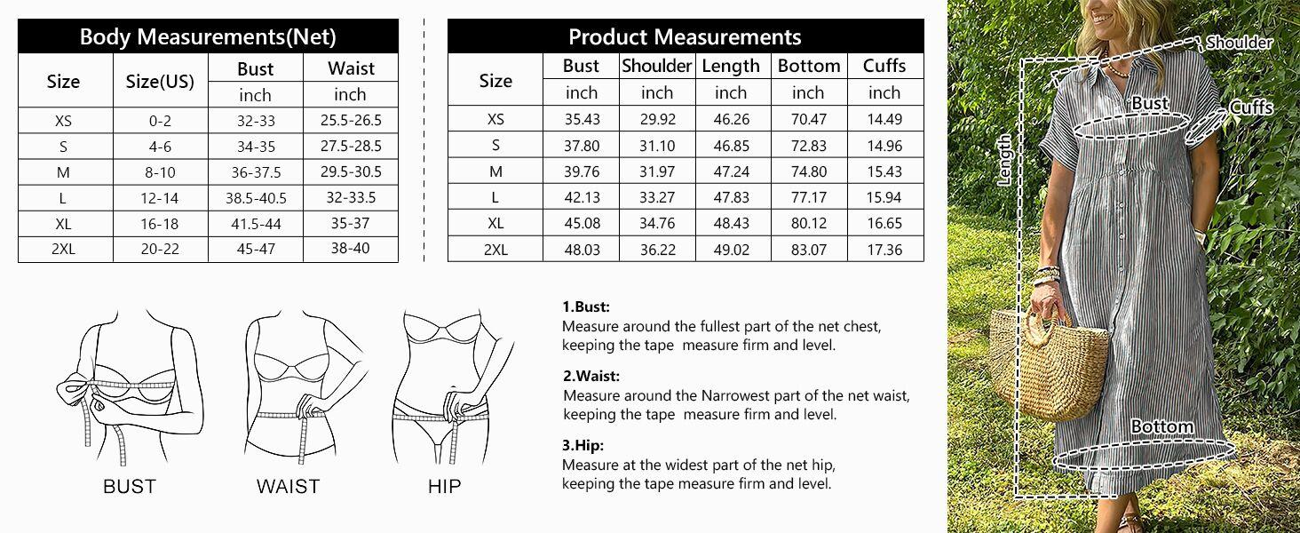 Chouyatou Women's Loose Midi Striped Shirt Dress Bohemian Side Slit Dress with Pockets Office Casual Outfit sundress Summer Breathable bounce dress