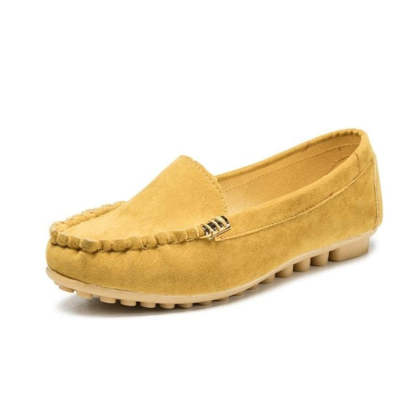 Orthoture's Round-Toe Flats,Breathable Orthopedic Slip On Walking Shoes