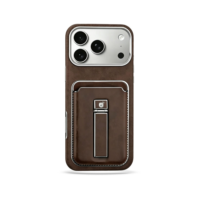 LV iPhone Case for iPhone 17 / 16 / 15 Pro Max – Flip Wallet Case with Strap