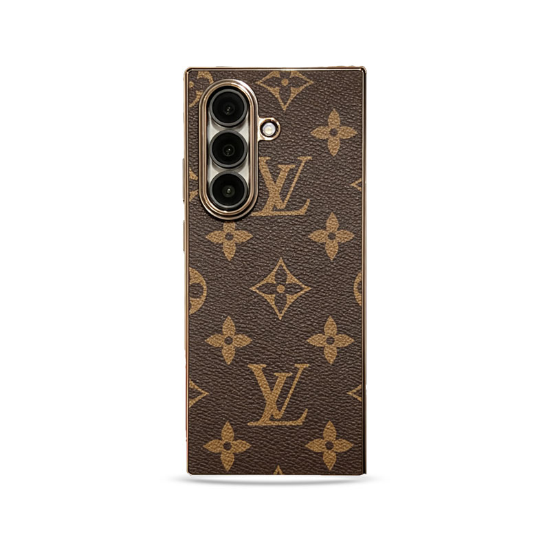 Leather Samsung Monogram Phone Case With Card Holder And Strap-DJB2509015