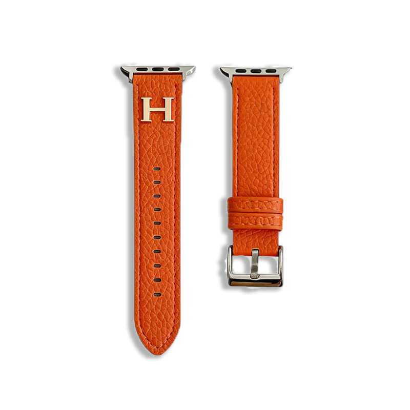 Elegant H Apple Watch Band Orange-GEH120