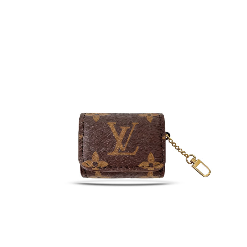 Luxury Leather Monogram AirPods Cases Big Printing-GELV134