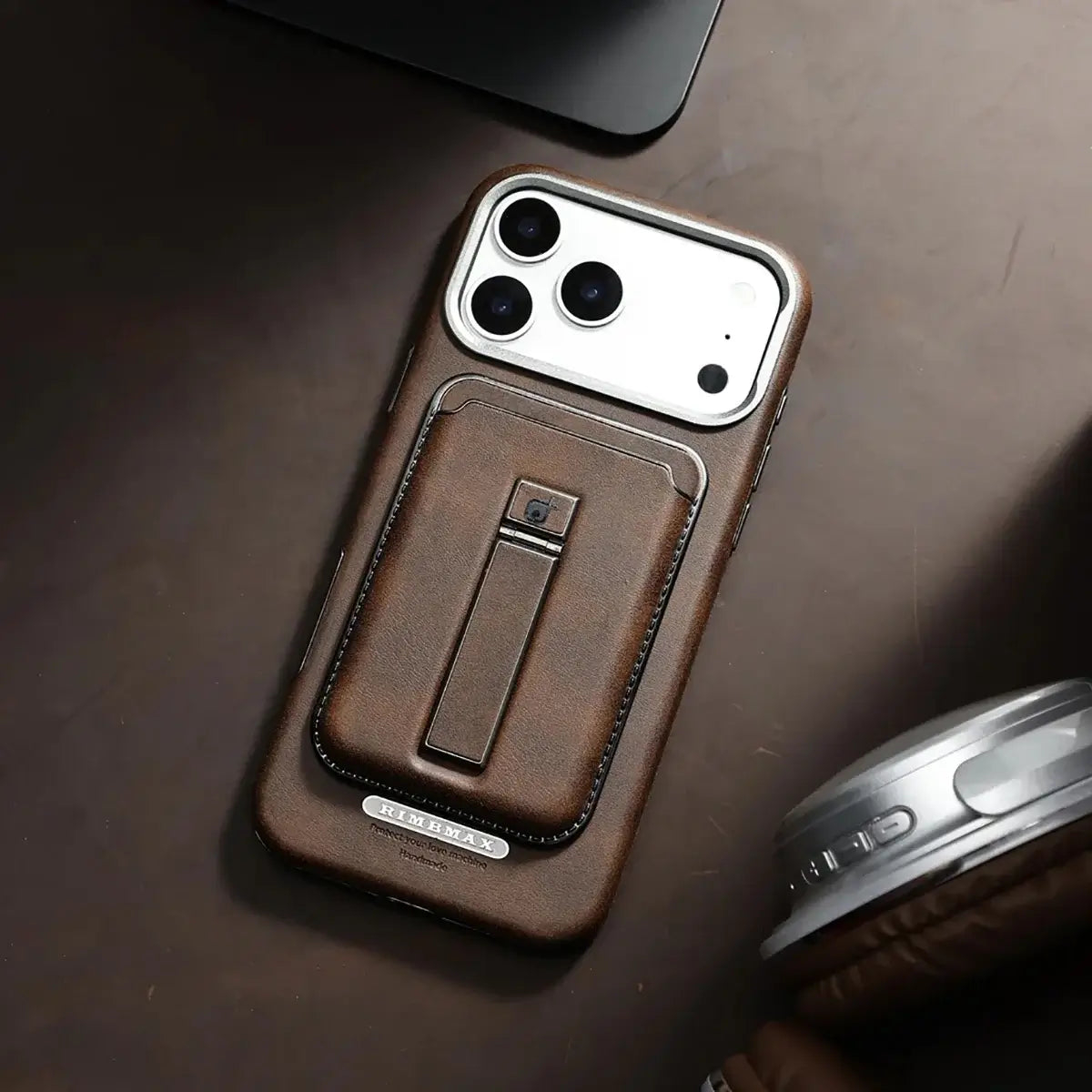 Leather  iPhone Case With Card Wallet-GE171