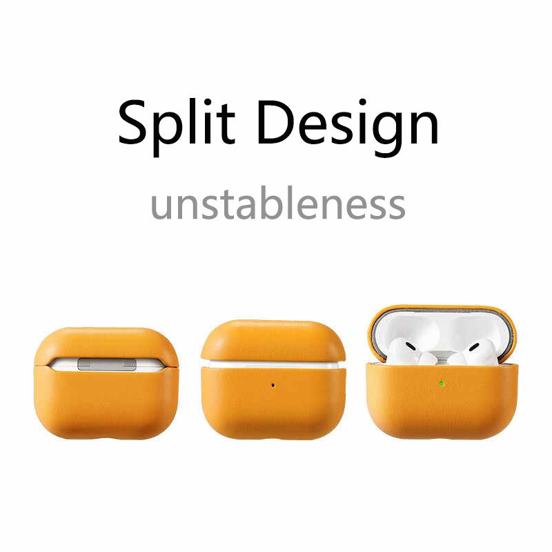 Leather Case For AirPods 3 Orange-CSK241104-GTOCASE