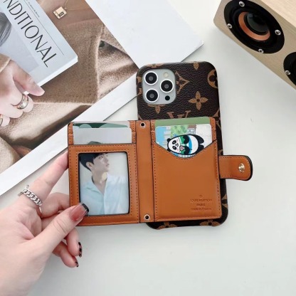 Monogram iPhone Case With Wallet And Strap Black -DL240329-GTOCASE