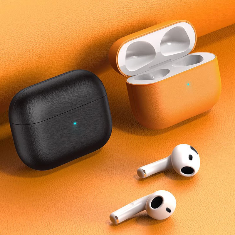 Leather Case For AirPods 3 Orange-CSK241104-GTOCASE