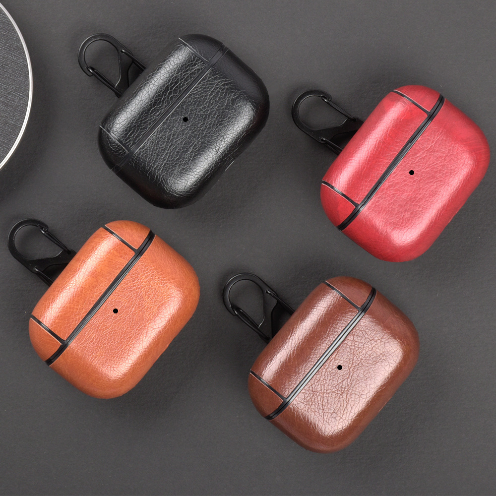 Leather Case For AirPods Pro Brown-ZP240703-GTOCASE