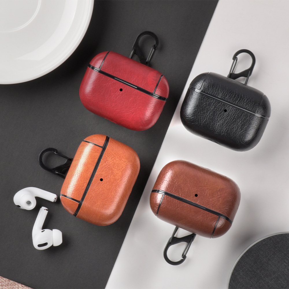 Leather Case For AirPods Pro Brown-ZP240703-GTOCASE