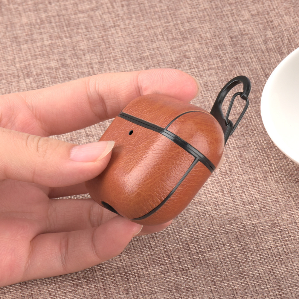  Leather Case For AirPods 3rd Generation Brown-ZP240703-GTOCASE