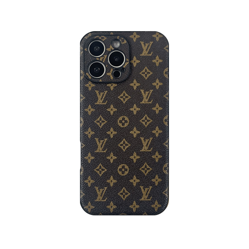 Classic Leather Monogram iPhone Case For iPhone 17 Series-GELV053