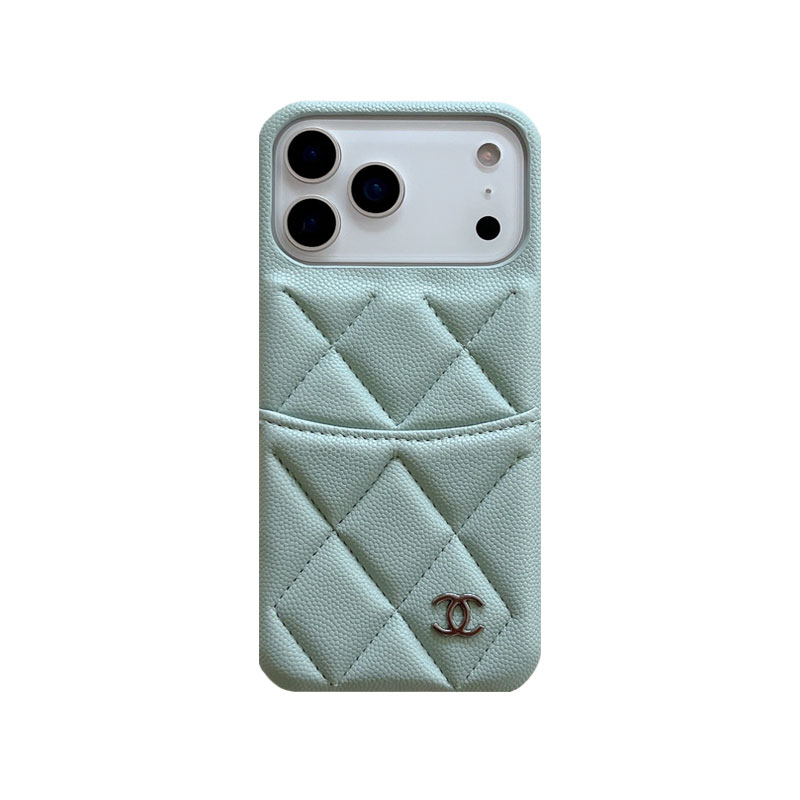 Leather CC iPhone Case With Card Holder White For iPhone 17 Series-GECC023