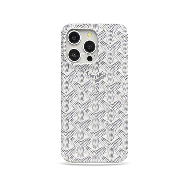 Leather GD iPhone Case White-XKK250905