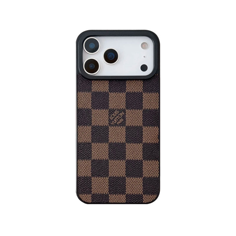 Premium Leather Monogram iPhone Case For iPhone 17 Series-GELV013