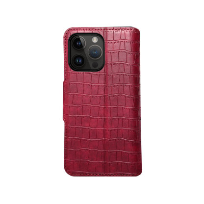 Leather Flip Phone Case with Card Holder For iPhone Brown--PTK240622-GTOCASE