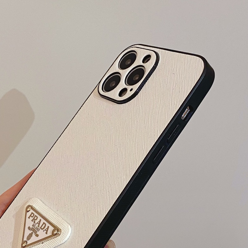 PR iPhone Case Leather White-QB240513-GTOCASE
