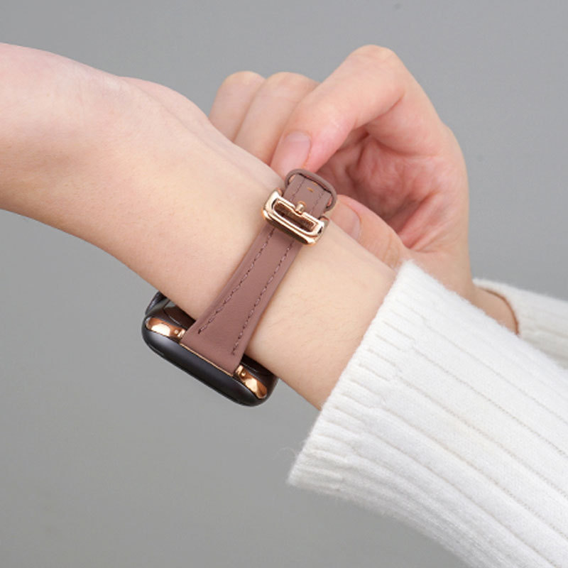 Classic Leather Women Strap for Apple Watch Purple-NSK241806-GTOCASE