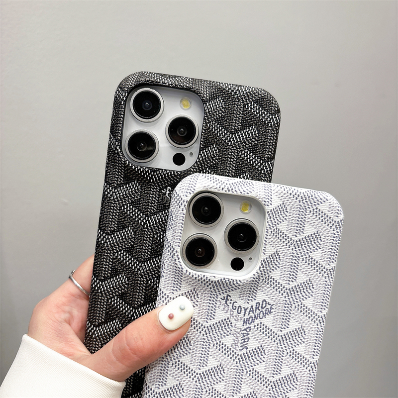 Leather GD iPhone Case White-XKK250905