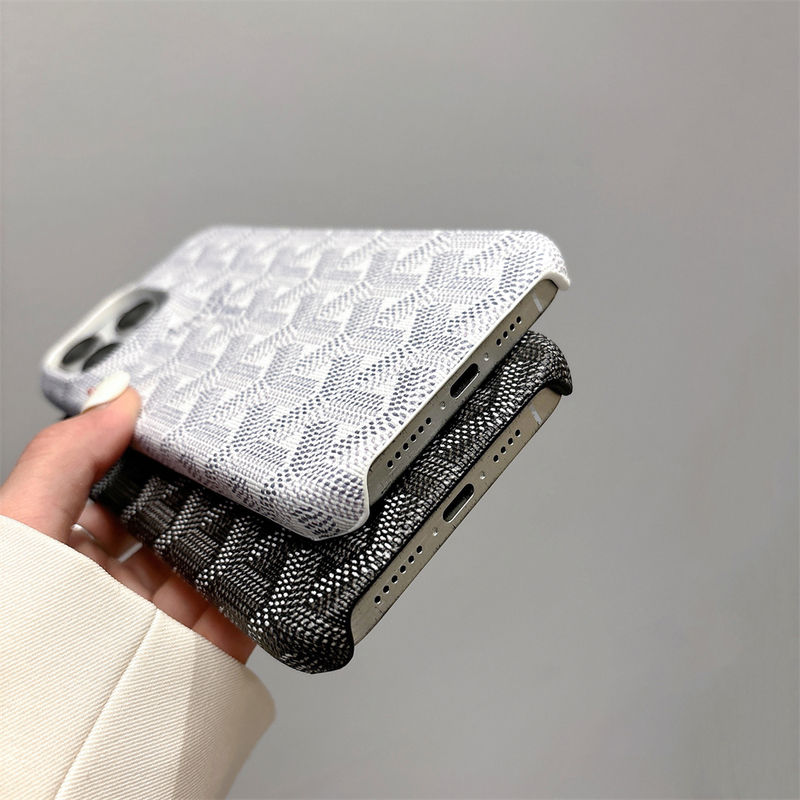 Leather GD iPhone Case White-XKK250905