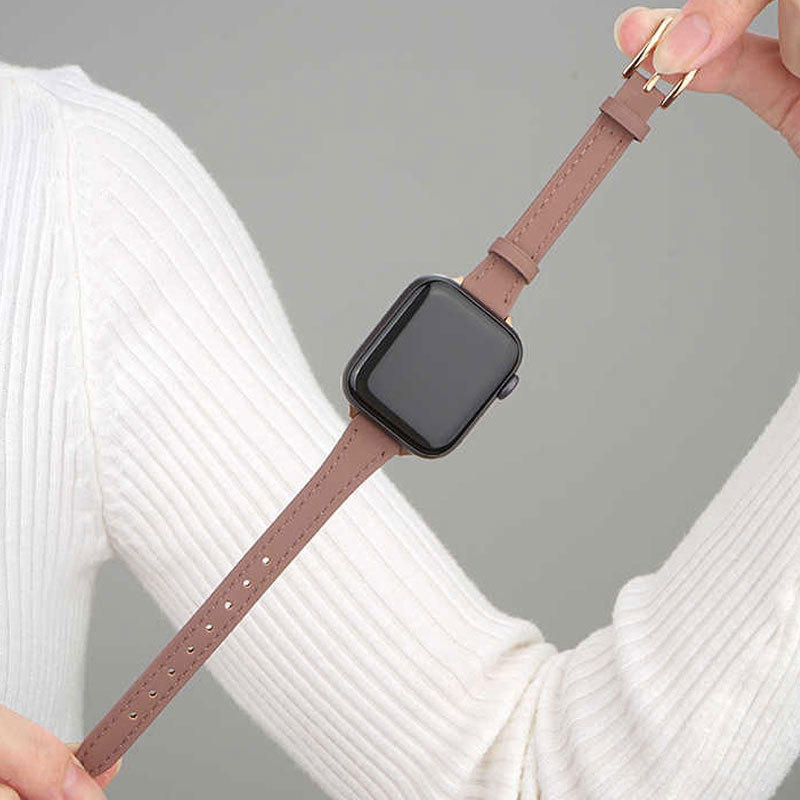 Classic Leather Women Strap for Apple Watch Purple-NSK241806-GTOCASE