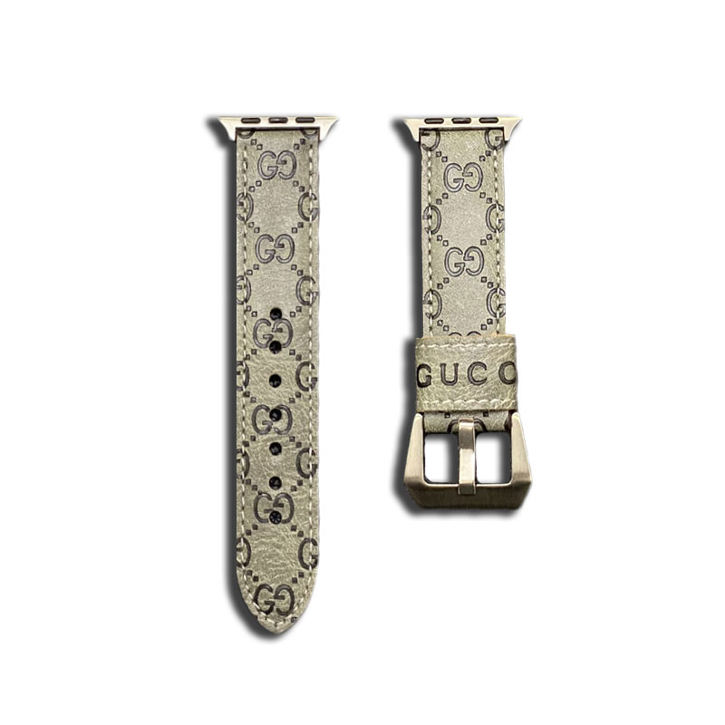 GG Apple Watch Band Leather Gray-SW24422-GTOCASE