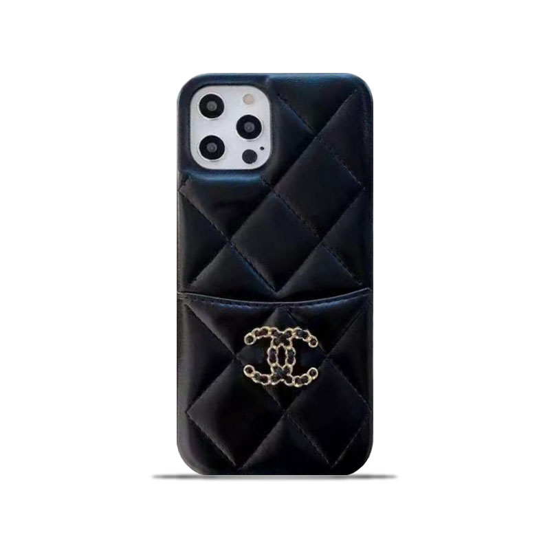 CC iPhone Case With Crad Holder Black -SLK240506-GTOCASE