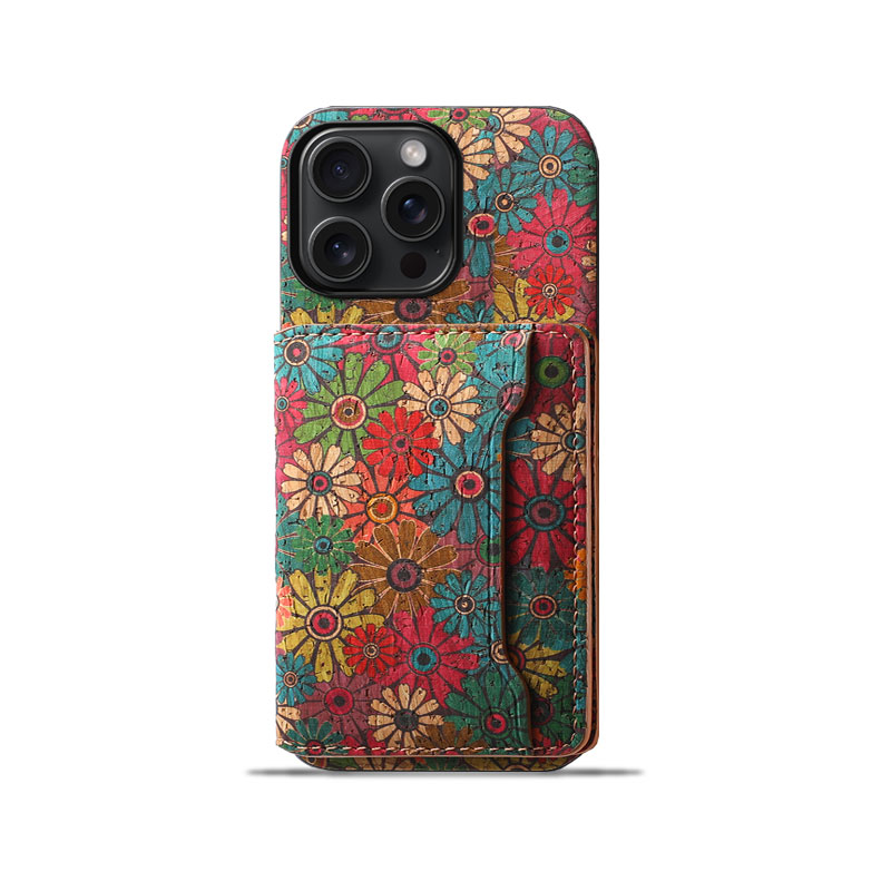 GG Phone Case With Wallet For iPhone  Brown GGB241912-GTOCASE