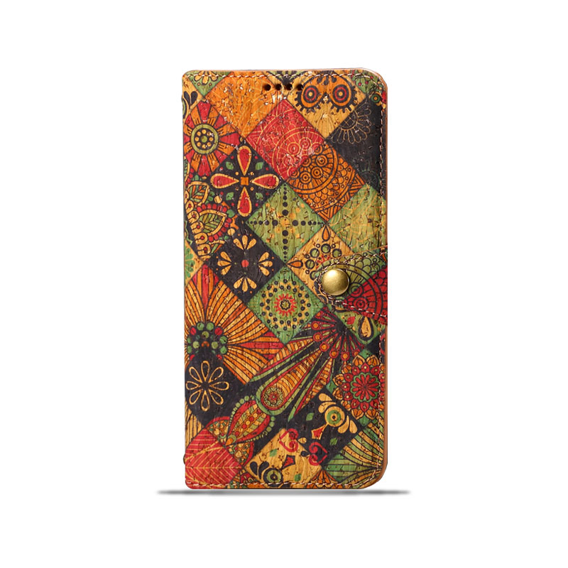 Leather Monogram Phone Case With Wallet And Card Holder For iPhone-PTK240608-GTOCASE