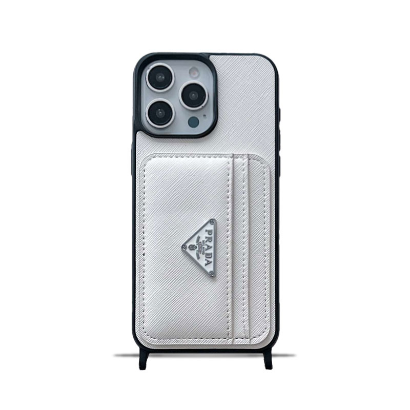 PR Case With Card Holder For iPhone White-XFK241537-GTOCASE