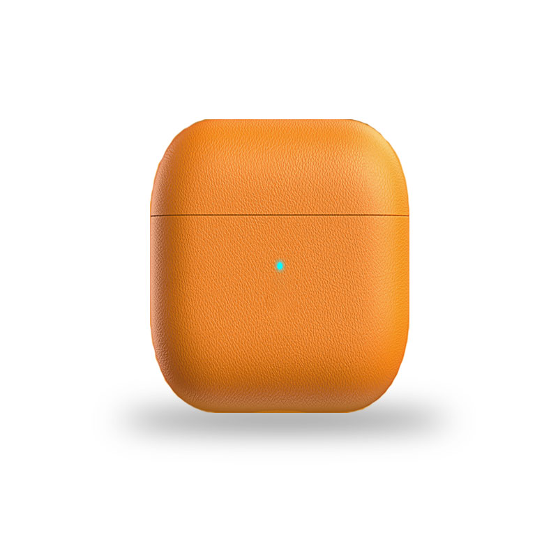 Leather Case For AirPod Orange-CSK241104-GTOCASE