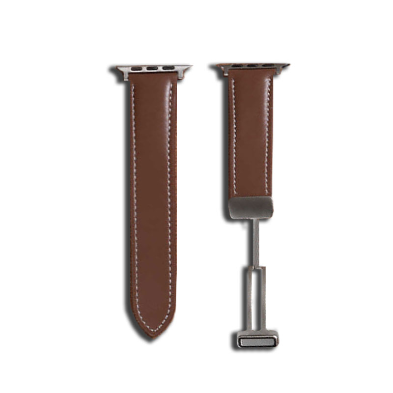  Leather Strap for Apple Watch Brown-NPK241104-GTOCASE