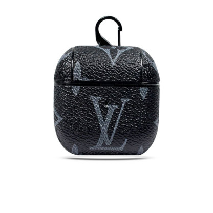 Luxury Leather  AirPods Cases Black Ptinting-JDK240420-GTOCASE