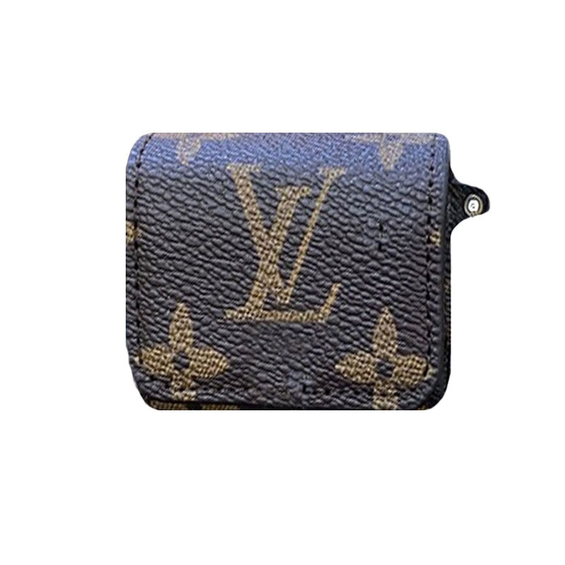 Leather Monogram AirPods Cases Big Printing-PEJ250515-GTOCASE