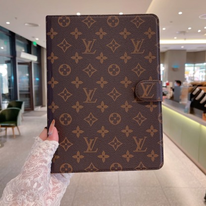 Leather Monogram iPad Case Big Printing -IPA251459-GTOCASE