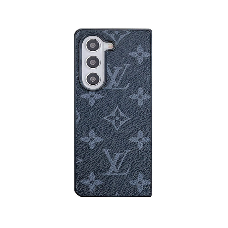 Leather Monogram Galaxy Z Flod Series Case Big Printing -ZDP251805-GTOCASE