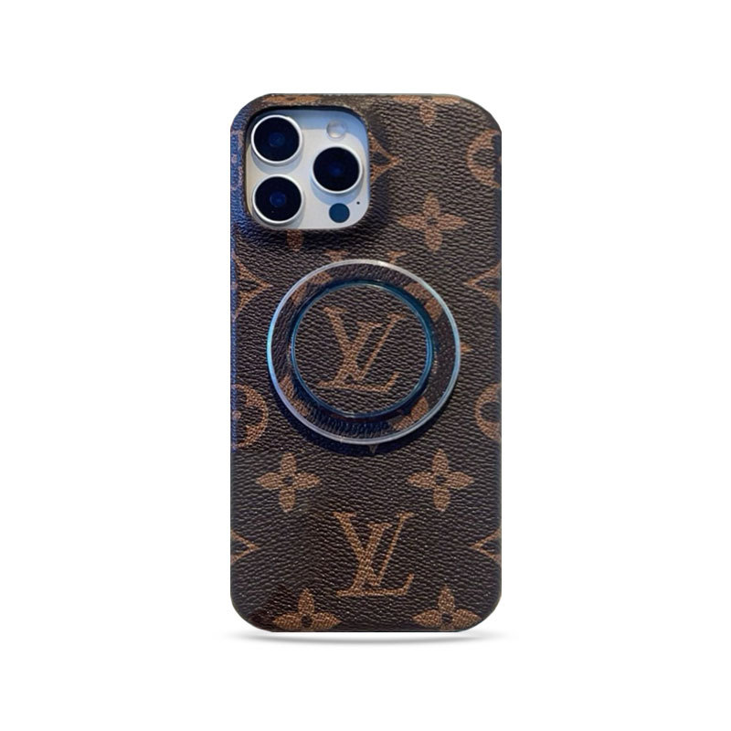 Classic Monogram iPhone Case With Holder Big Printing(Compatible With Magsafe)-GTOCASE